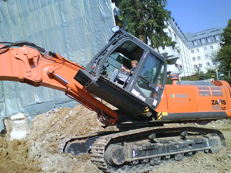 Kolb Abbrucharbeiten auf einer Baustelle